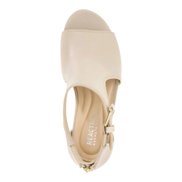 Kenneth Cole Reaction Women's Gracie Wedge Sandals Beige Size 6 1/2 - Picture 3 of 4